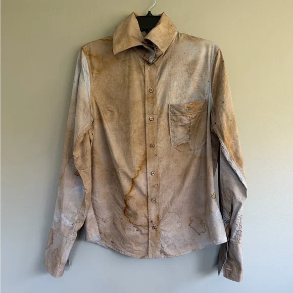 VIVIENNE WESTWOOD Capsule Brown Classic Krall Shirt - Picture 5 of 16